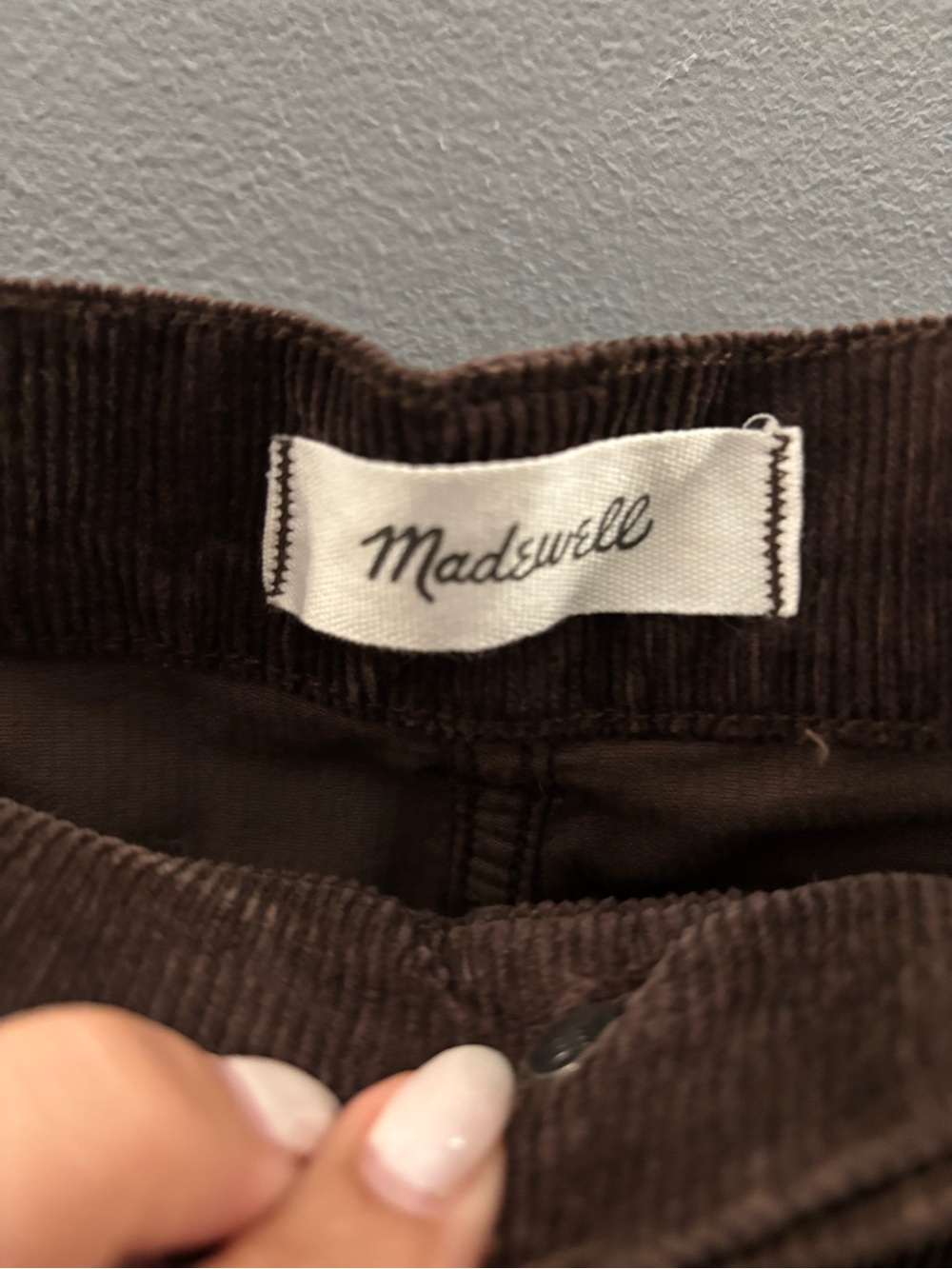 Madewell Corduroy Balloon Pant in Dark Carob Comfort Stretch - Picture 5 of 7